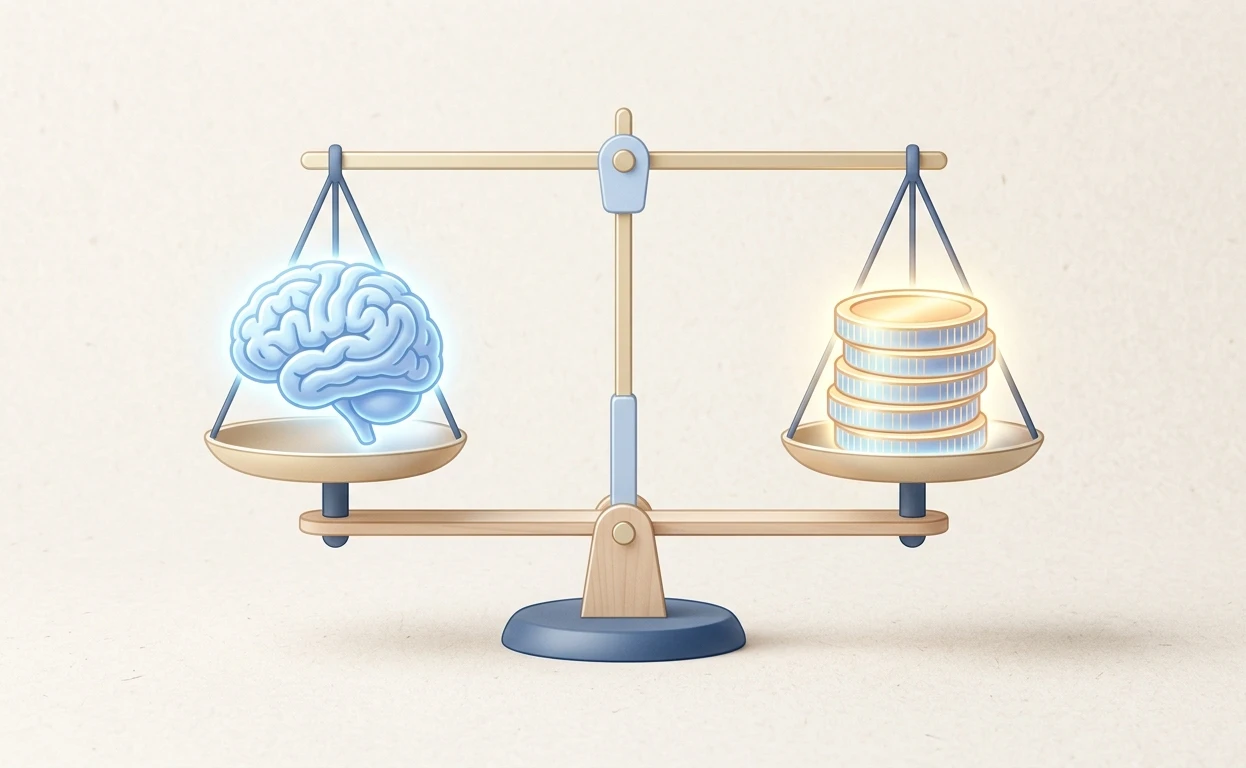 A simple chart showing how mental clarity for success connects physical health to smart financial choices.